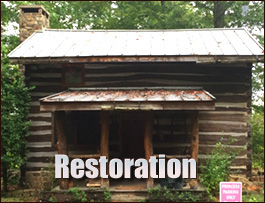Historic Log Cabin Restoration  Calhoun County, Georgia